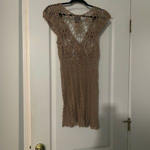 Macrame sweater vest